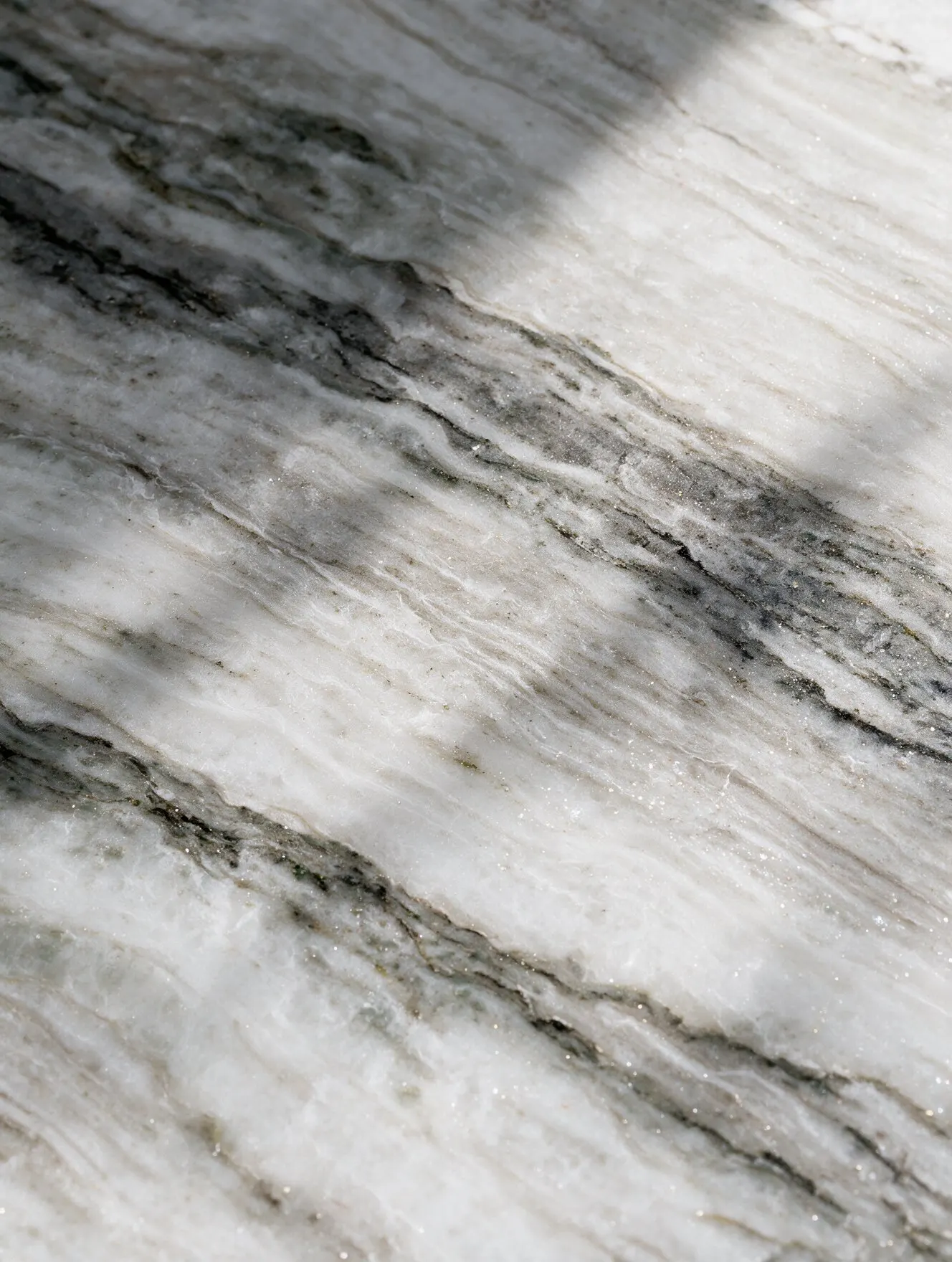 Close-up of Brazilian quartzite with natural movement